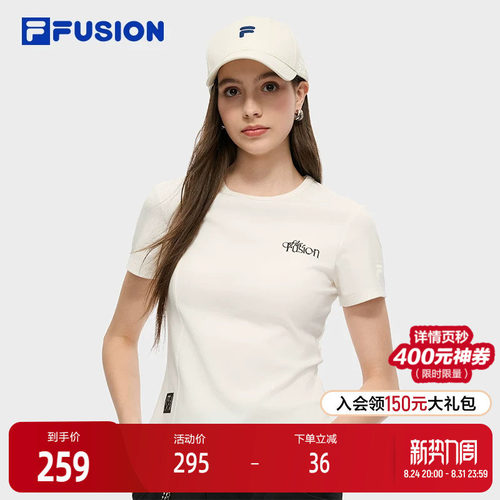 FILAFUSION斐乐女士针织短袖衫