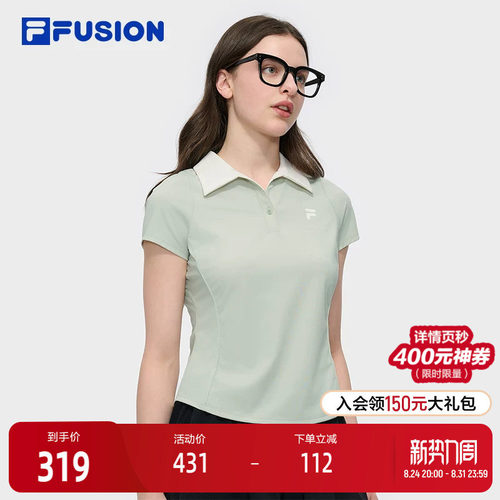FILAFUSION斐乐女子短袖POLO