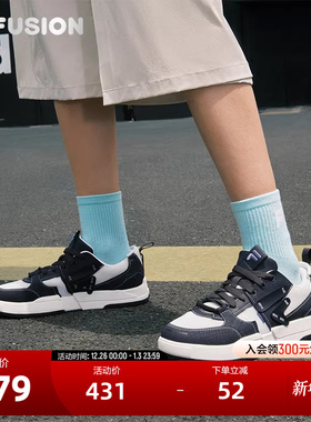FILA FUSION斐乐潮牌女鞋GEOMETRY滑板生活鞋2025秋季新款几何鞋