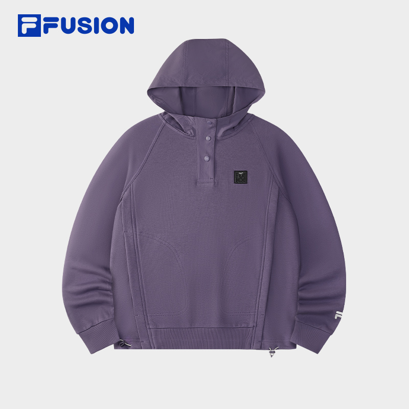 FILAFUSION斐乐女针织连帽上衣