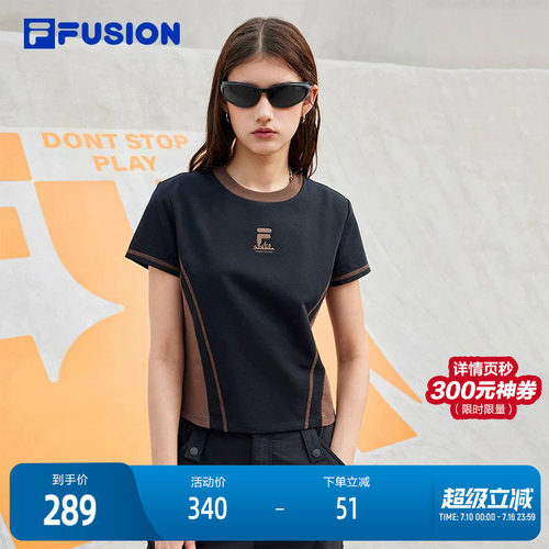 FILAFUSION斐乐女子短袖T