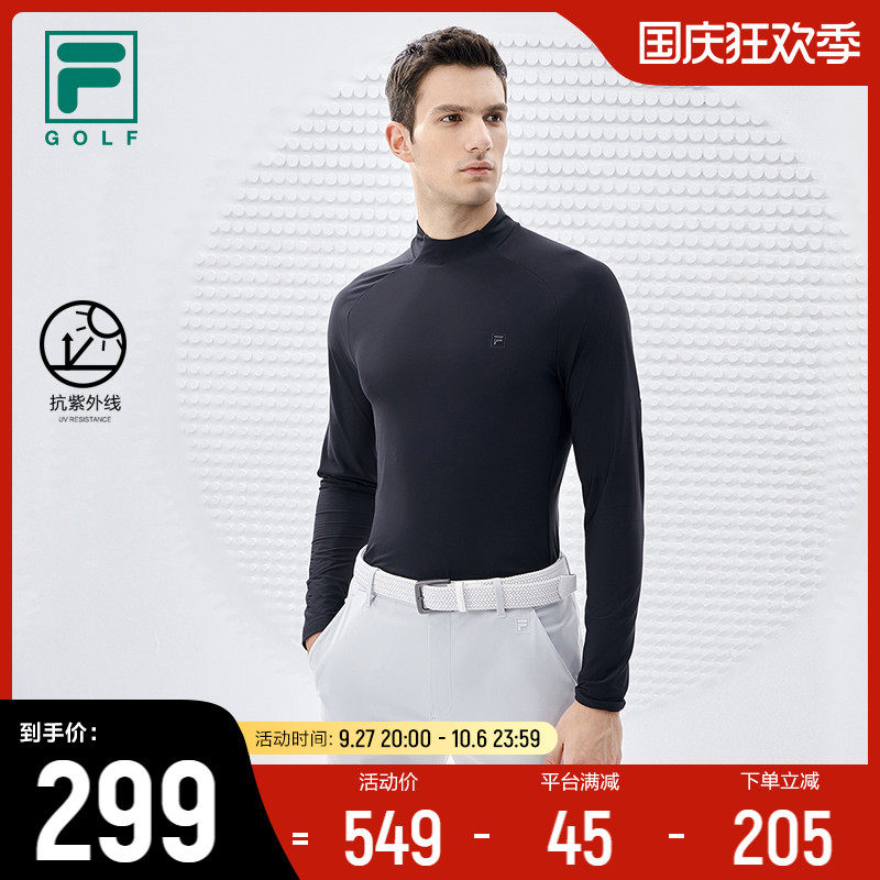 FILA 斐乐官方男子针织长袖T2022冬季新款小高领高尔夫球运动上衣怎么样,好用不?
