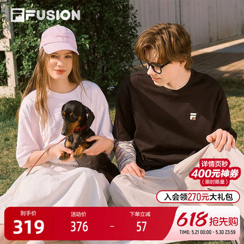 FILAFUSION斐乐中性针织短袖衫