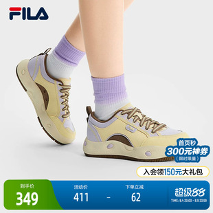 FILA 斐乐官方女鞋COOKIES EC复古帆布鞋2025夏新款曲奇鞋休闲鞋