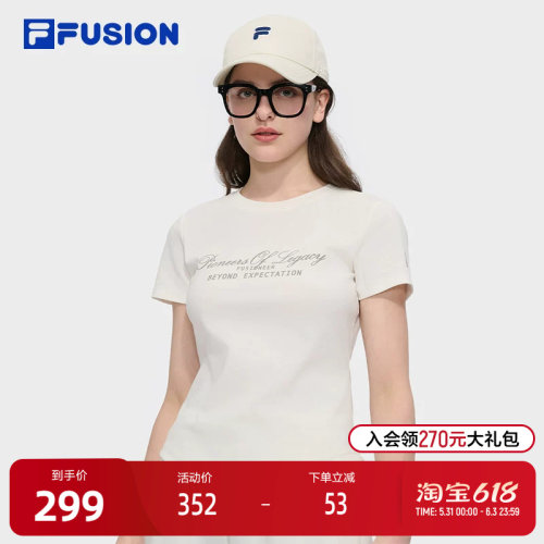 FILAFUSION斐乐女子短袖T