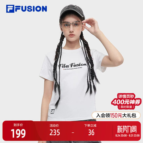 FILAFUSION斐乐女子短袖T