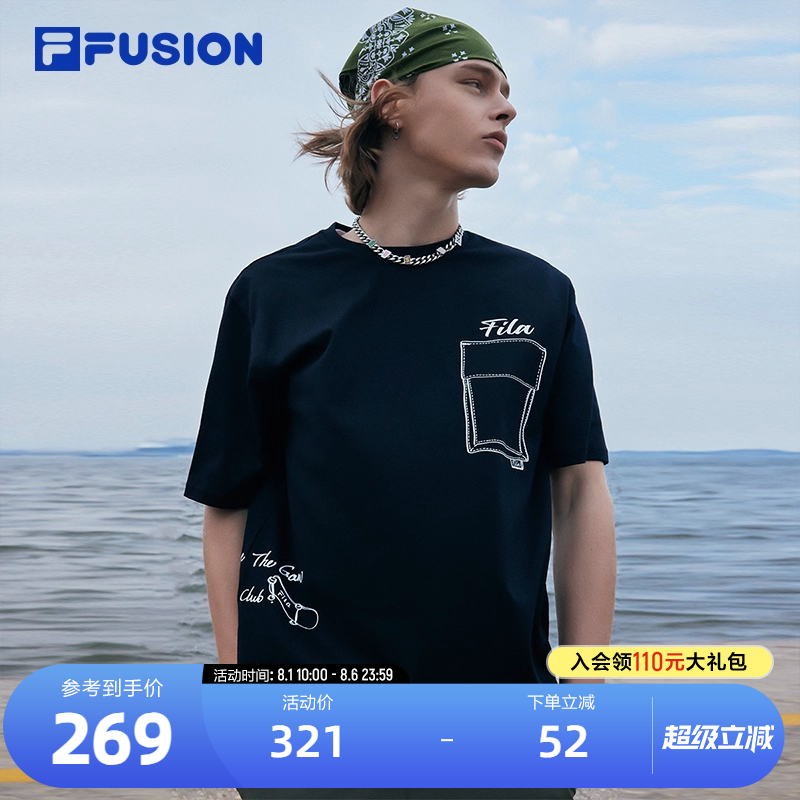 FILAFUSION斐乐男子休闲短袖T