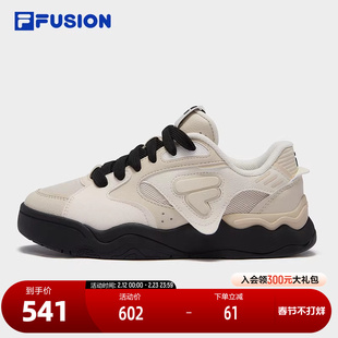 FILA FUSION斐乐潮牌女鞋KICK II滑板生活鞋2025春新款时尚踢板鞋