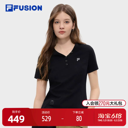 FILAFUSION斐乐女子短袖T