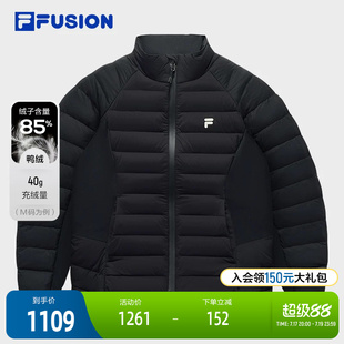 FILA FUSION斐乐潮牌轻薄羽绒服女2025冬季新款时尚修身保暖外套