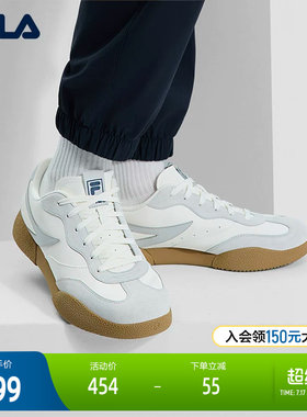 FILA 斐乐官方男鞋PENGUIN复古板鞋2025春新款企鹅鞋德训鞋休闲鞋