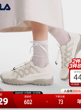 FILA 斐乐官方女鞋ECHAPPE复古运动鞋2024秋新款芭蕾鞋时尚休闲鞋