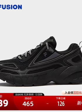 FILA FUSION斐乐潮牌女鞋CRED跑步鞋2024秋季新款复古潮流休闲鞋