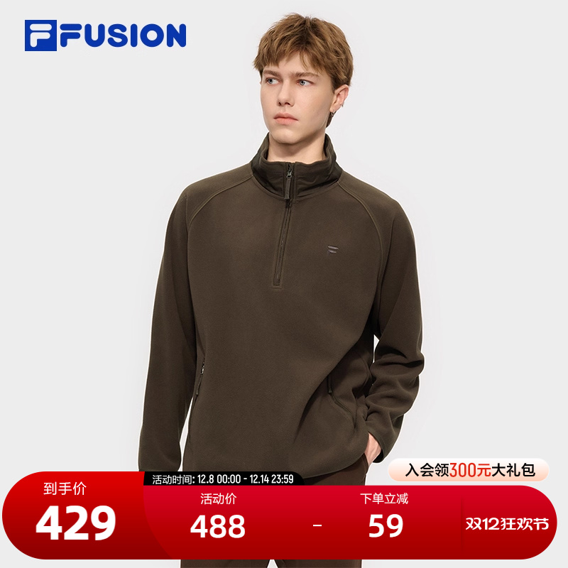 FILAFUSION斐乐男针织长袖上衣