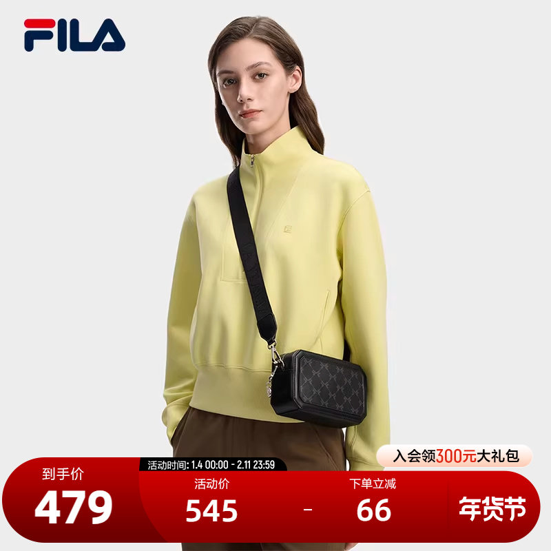 FILA 斐乐官方女包挎包2026春季新款时尚单肩包斜挎包老花小方包,运动包/户外包/配件,挎包/拎包/休闲包,淘宝优惠券,粉丝福利购,淘宝优惠卷