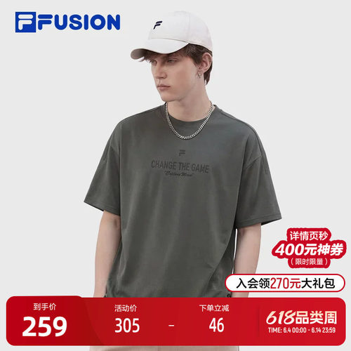 FILAFUSION斐乐情侣短袖T