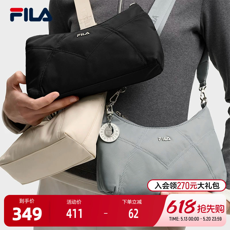 FILA 斐乐官方女包挎包2025冬季新款时尚休闲单肩包斜挎包月