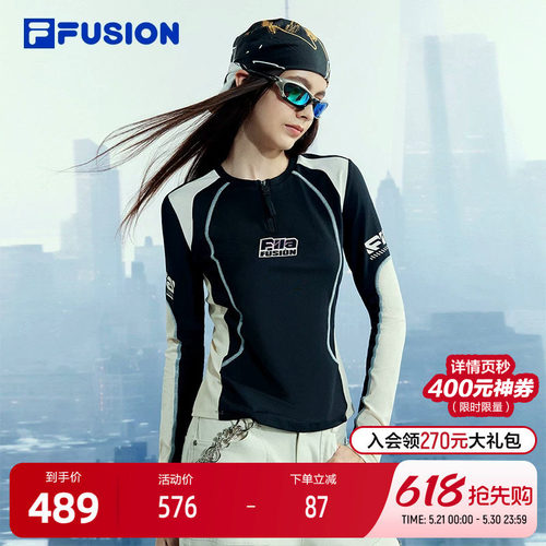 FILAFUSION斐乐女子长袖T