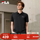 新款 FILA 2025夏季 斐乐官方男子针织短袖 简约休闲基础上衣 POLO衫