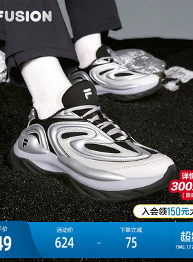 FILA FUSION斐乐潮牌男鞋BUZZARD未来潮鞋2025春新款休闲鞋老爹鞋
