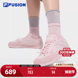 芭蕾风运动休闲鞋 FLORA薄底鞋 FILA FUSION斐乐潮牌女鞋 子赛车鞋