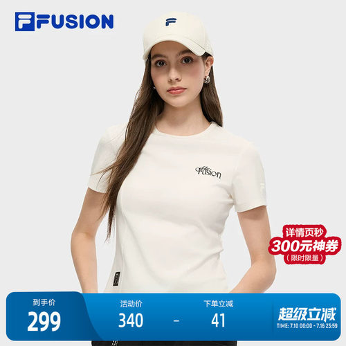 FILAFUSION斐乐女士针织短袖衫