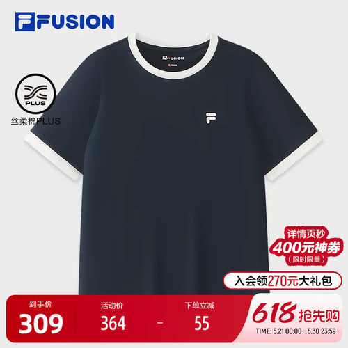 FILAFUSION斐乐女子短袖T