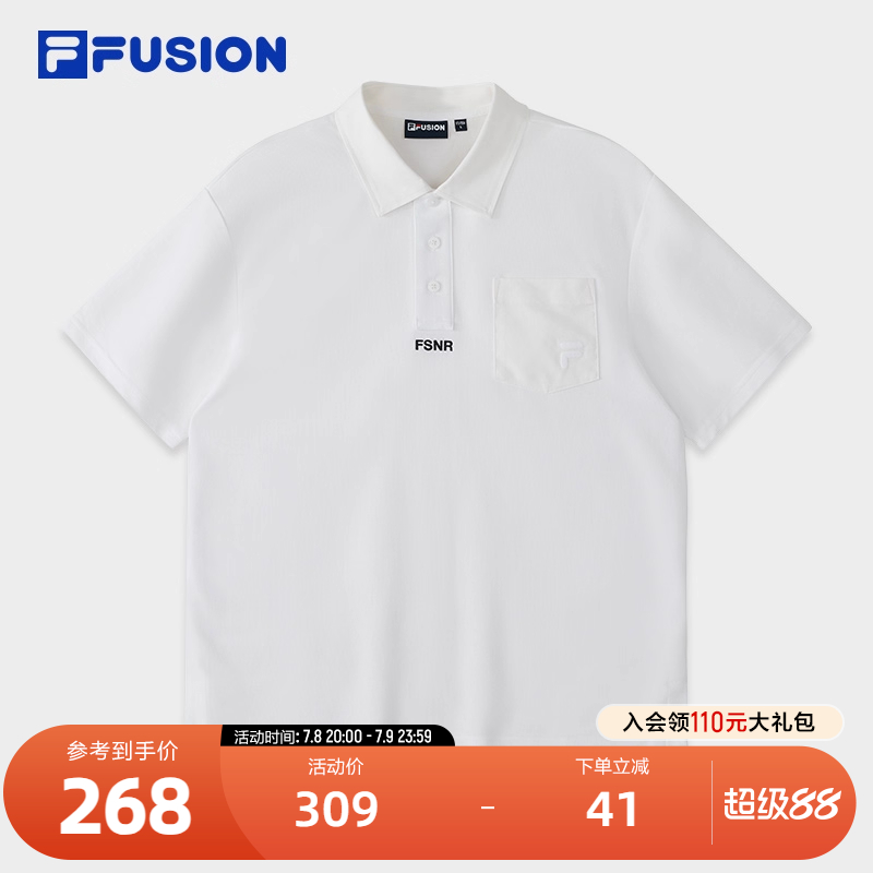 FILAFUSION斐乐男子短袖POLO
