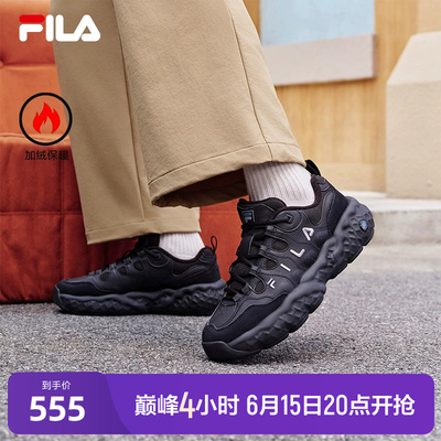 FILA MUFFIN WE 斐乐官方男鞋摩登运动鞋2025新款加绒斐乐松饼鞋