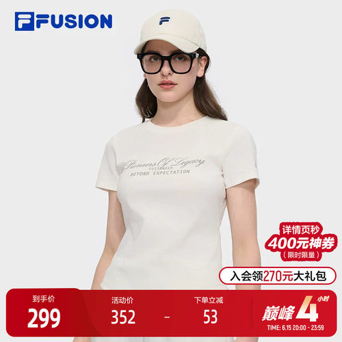 FILAFUSION斐乐女子短袖T