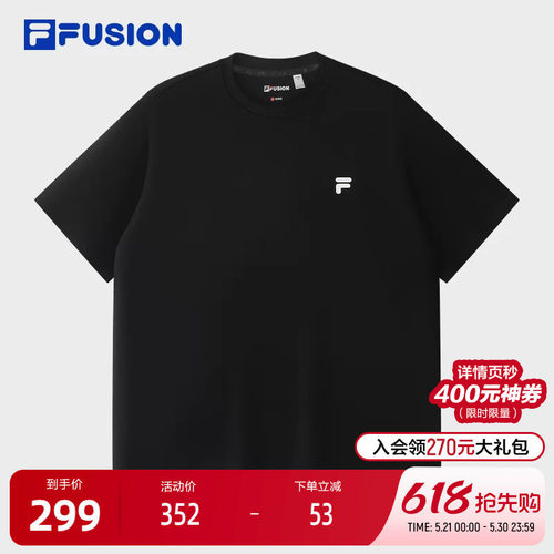 FILAFUSION斐乐情侣短袖T