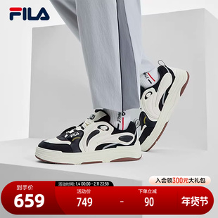 FILA 斐乐官方男鞋VIBE复古板鞋2025春新款律动鞋时尚休闲运动鞋