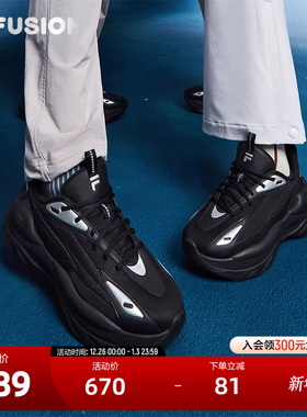 FILA FUSION斐乐潮牌女鞋BUZZARD DX未来潮鞋2025冬季新款休闲鞋