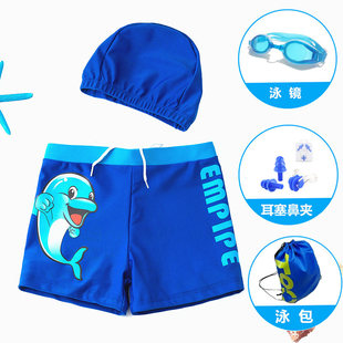 温泉速干游泳套装 专业中大童男孩泳衣2025新款 备 男童夏季 儿童泳裤