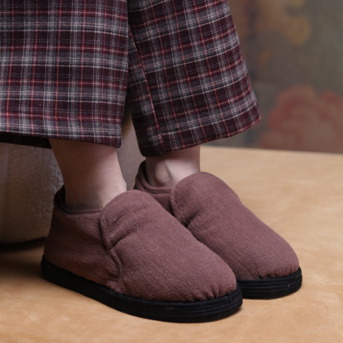 【手工棉窝窝】农村布鞋千层底棉鞋女冬季保暖棉花棉麻家居妈妈鞋