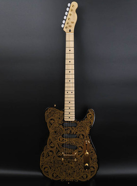 kiesel电吉他TEJ04摇滚吉他舞台演奏金属电吉他金花图腾专业级