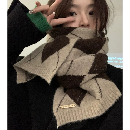 Японский зимний удерживающий тепло универсальный шарф, коллекция 2023, с защитой шеи