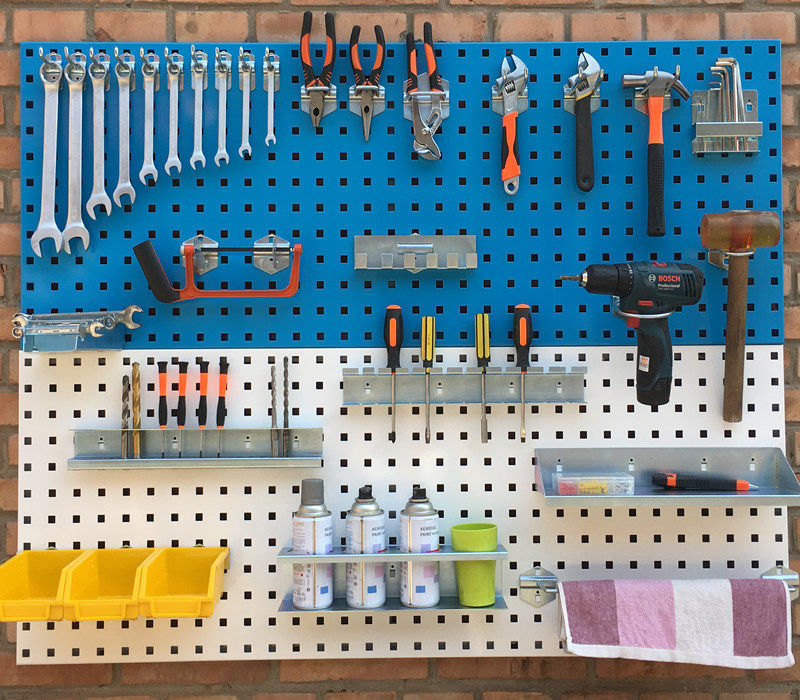 定制洞洞板货架工具墙五金工具挂板方孔板挂钩墙面收纳置物架