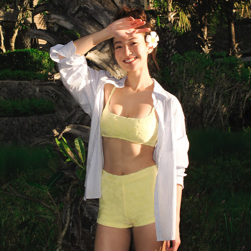 yukari分体泳衣女平角比基尼