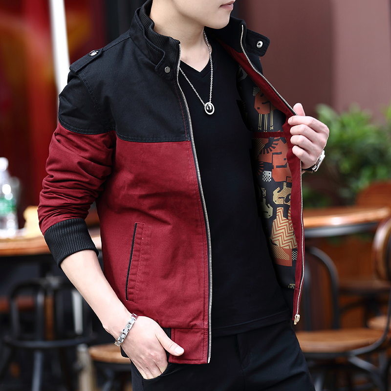 拼接个性纯棉夹克外套