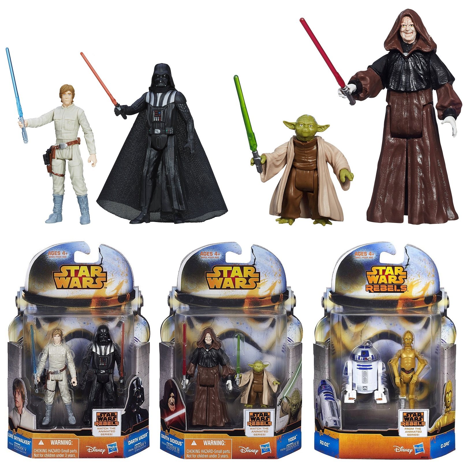 Hasbro孩之宝star wars星球大战公仔人偶黑暗武士天行者卢克手办