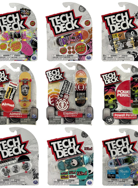 Tech Deck世嘉变色炫彩桥电镀索尼克骷髅头稀有限量TD手指滑板
