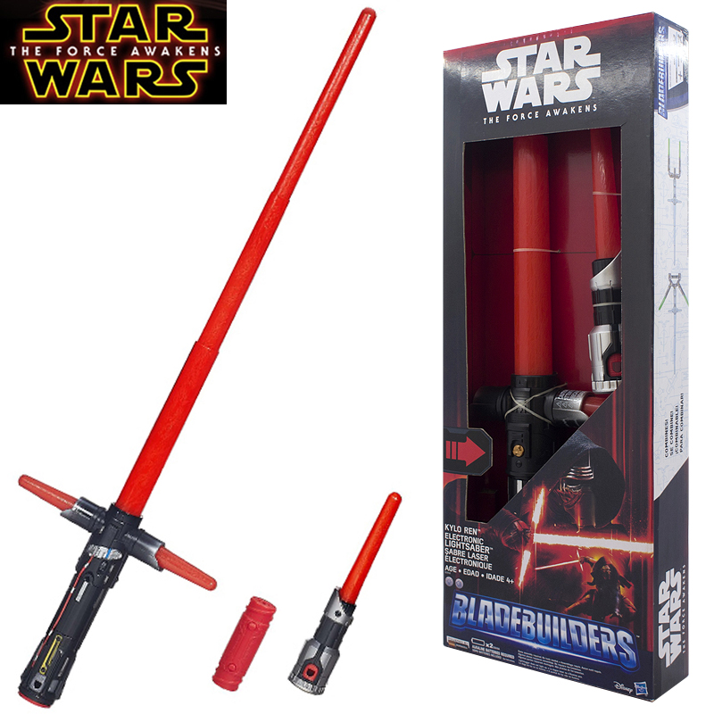 孩之宝STAR WARS星球大战原力觉醒声光激光剑组合伸缩星战剑玩具
