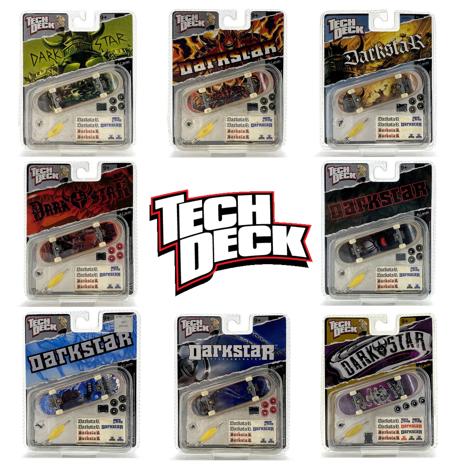 Tech Deck Darkstar fingerboard世嘉暗星儿童手指滑板指尖玩具