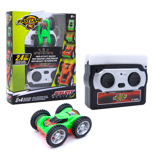 反斗城FASTLANE双面行驶翻滚特技高速迷你遥控车STUNT SERIES玩具