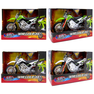 SLIX弹射起步前轮翘头特技声光电动摩托车儿童玩具车WHEELIE BIKE