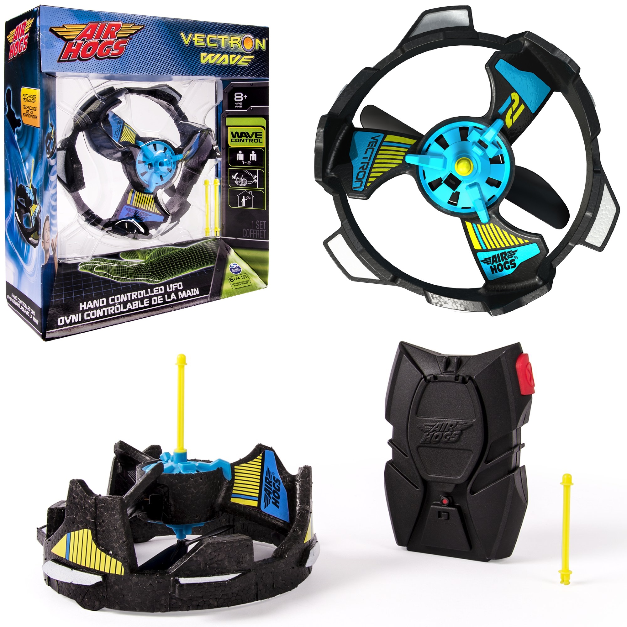 现货Air Hogs Vectron Wave重力感应飞行器UFO悬空碰撞竞技玩具