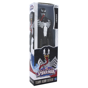 孩之宝MARVEL漫威毒液蜘蛛侠VENOM可动手办人偶TITAN SERIES HERO
