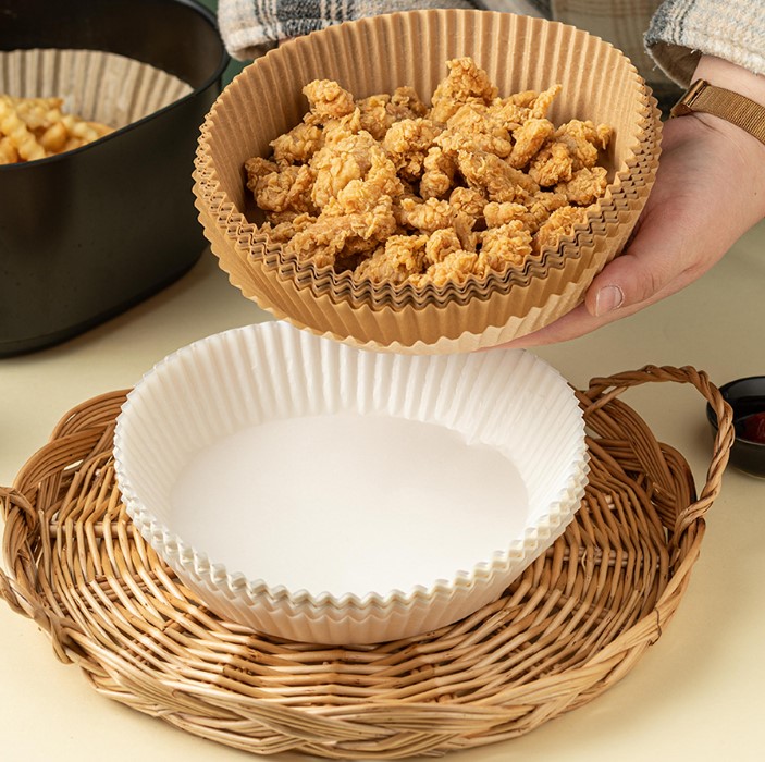 空气炸锅专用纸硅油纸烤盘纸托圆形吸油纸防油纸食物垫纸食品家用