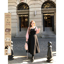 安妮不火 假两件毛呢裙子 学院风烫钻细闪呢子料连衣裙女微胖大码